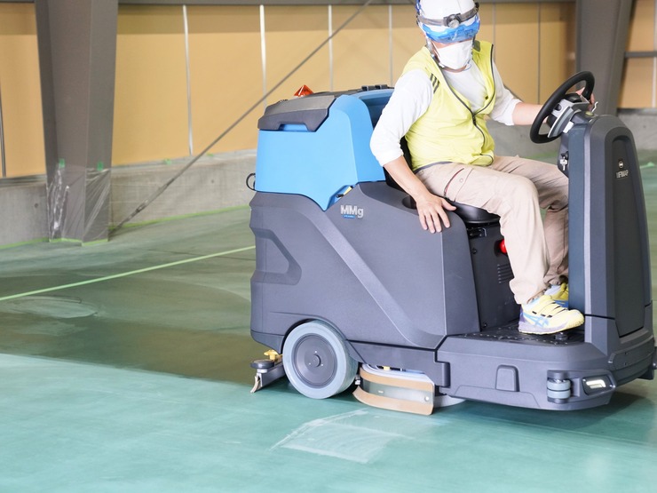 工場塗り床の汚れ